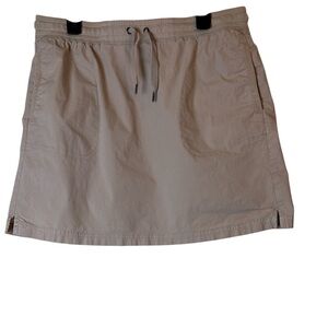 L.L. Bean Women's  Skirt Khaki Size L Vista Camp Pockets Outdoor